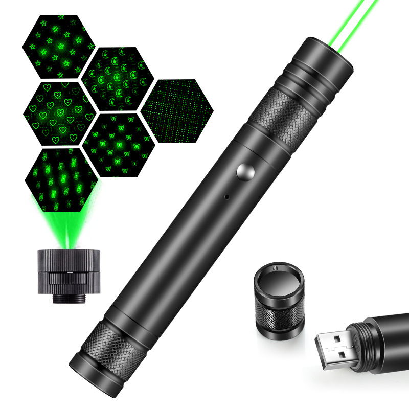 Industrial Green Laser - Interactive Cat Toy Laser Flashlight LED