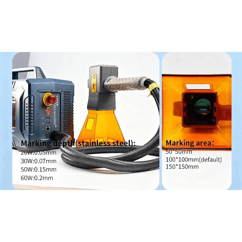 20‑60W Hand‑Held Fiber Laser M - Industrial Laser Engraving Machine For Metal review and price