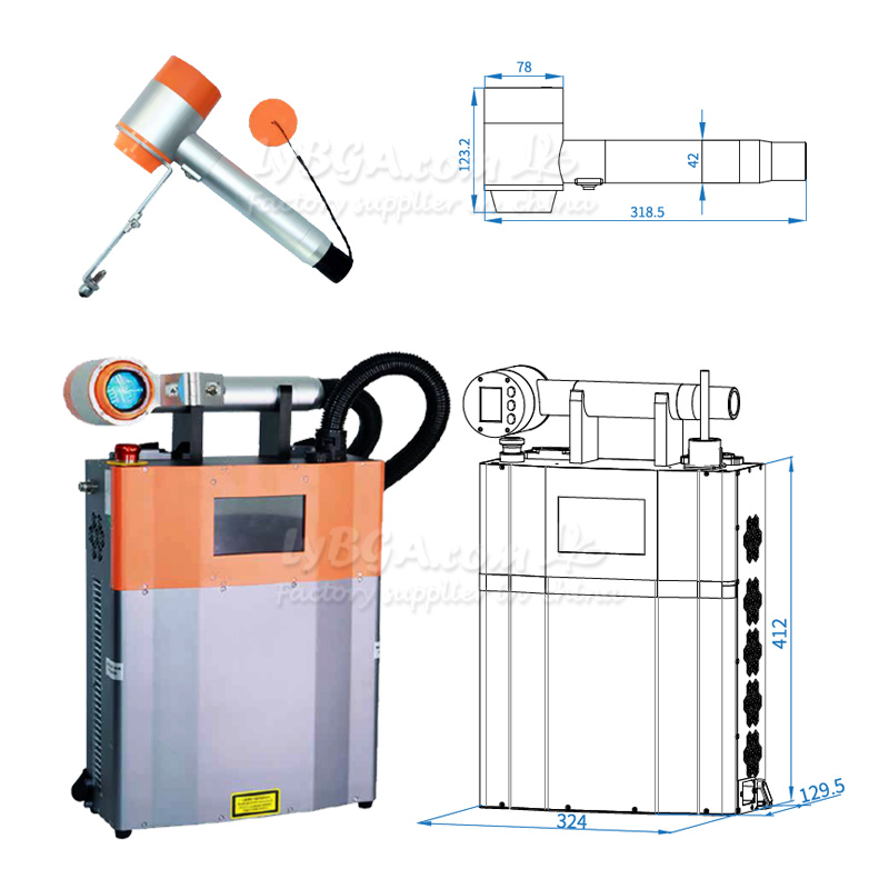 LY-LCG100A 100W Pulsed Laser C - Industrial Laser Removal review and price