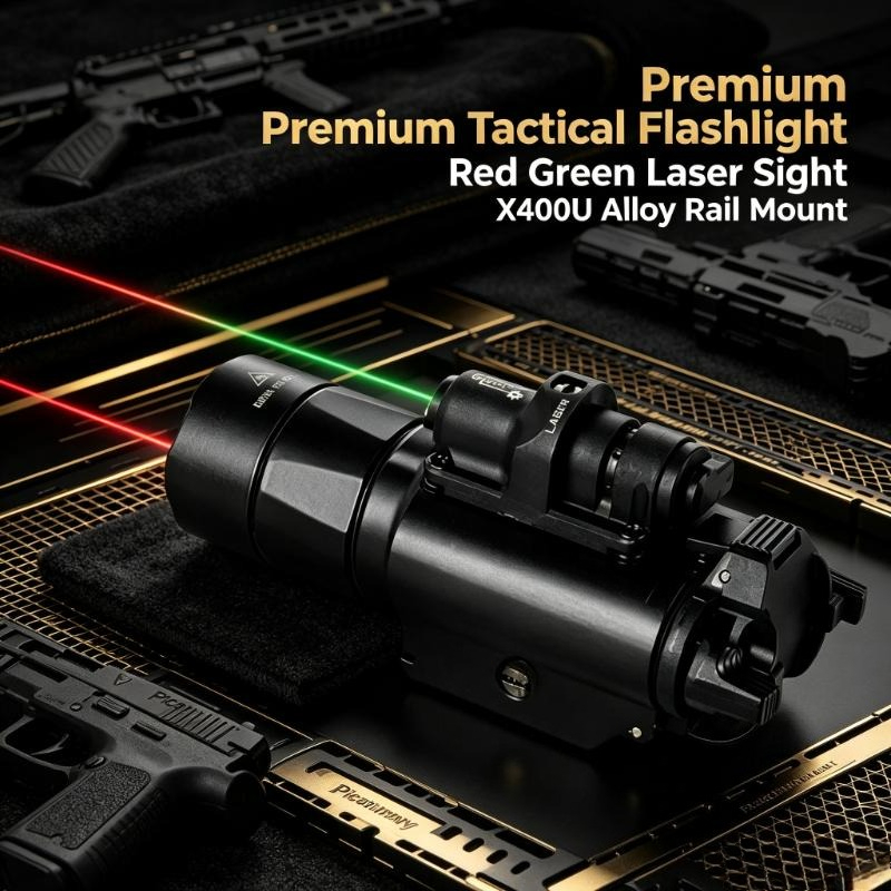 X400U Alloy Tactical Flashligh - Industrial Green Laser review and price