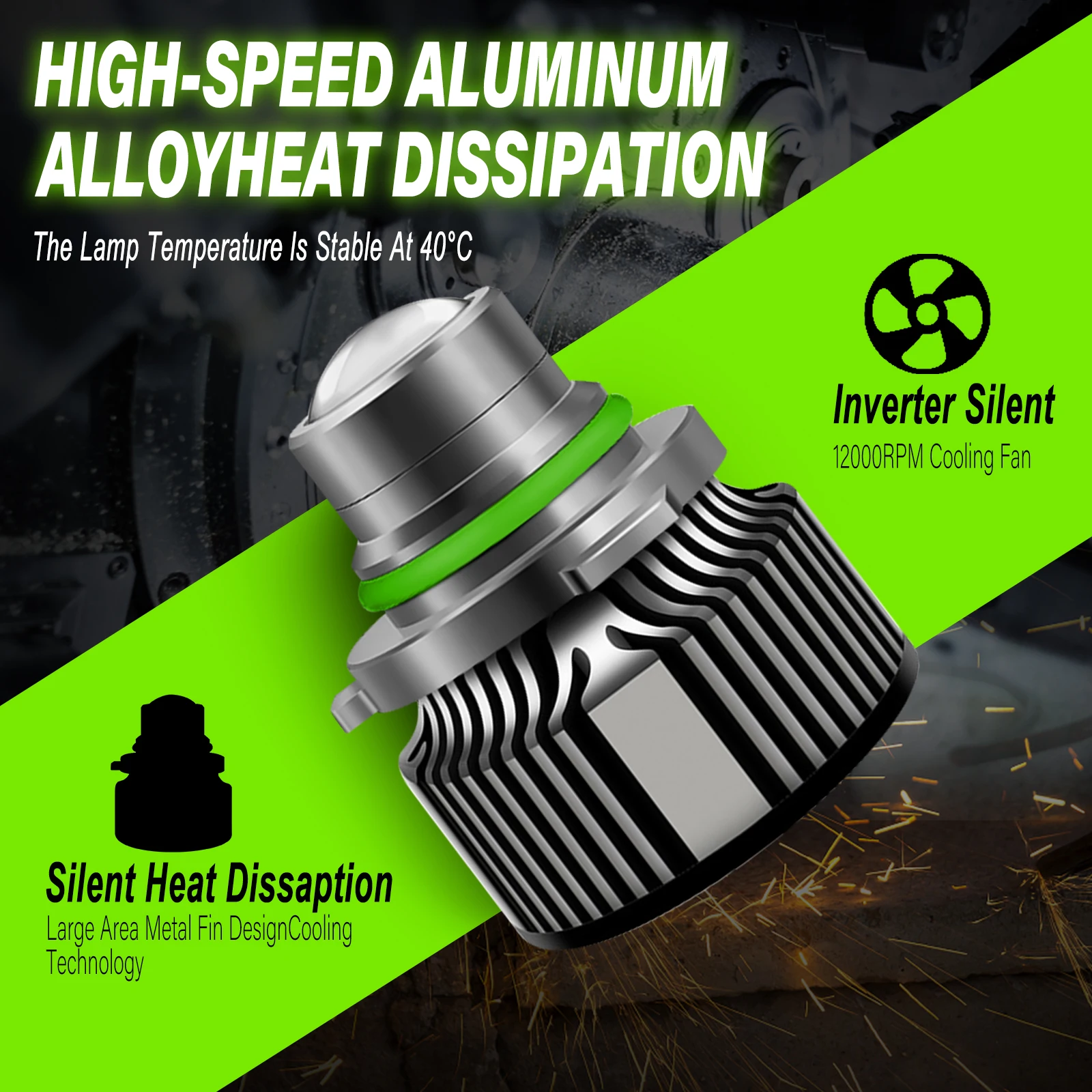 9006 HB4 Laser LED Headlight 1 - Industrial Green Laser review and price